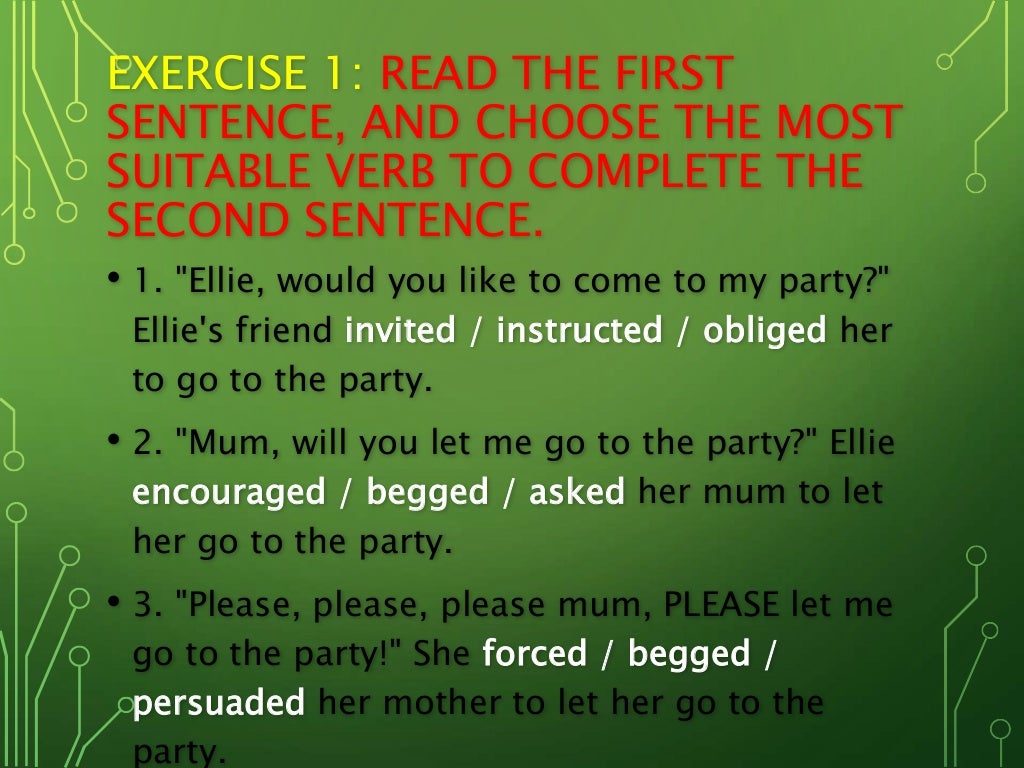 Verb+object+infinitive