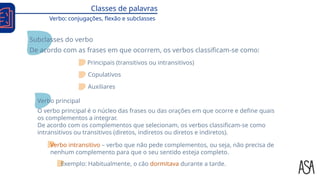 Verbo_ conjugações, flexão e subclasses.pptx