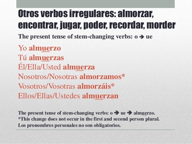 Verbo Dormir
