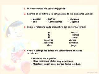VERBOS para uso en aula enseñanza básica | PPT