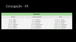 Conjugação - ER
 
