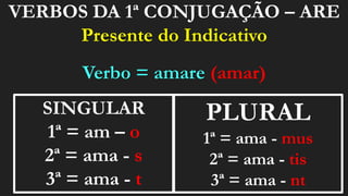 Verbos 1ª Conjugação - presente do Indicativo.pptx
