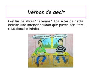 Verbos de decir | PDF