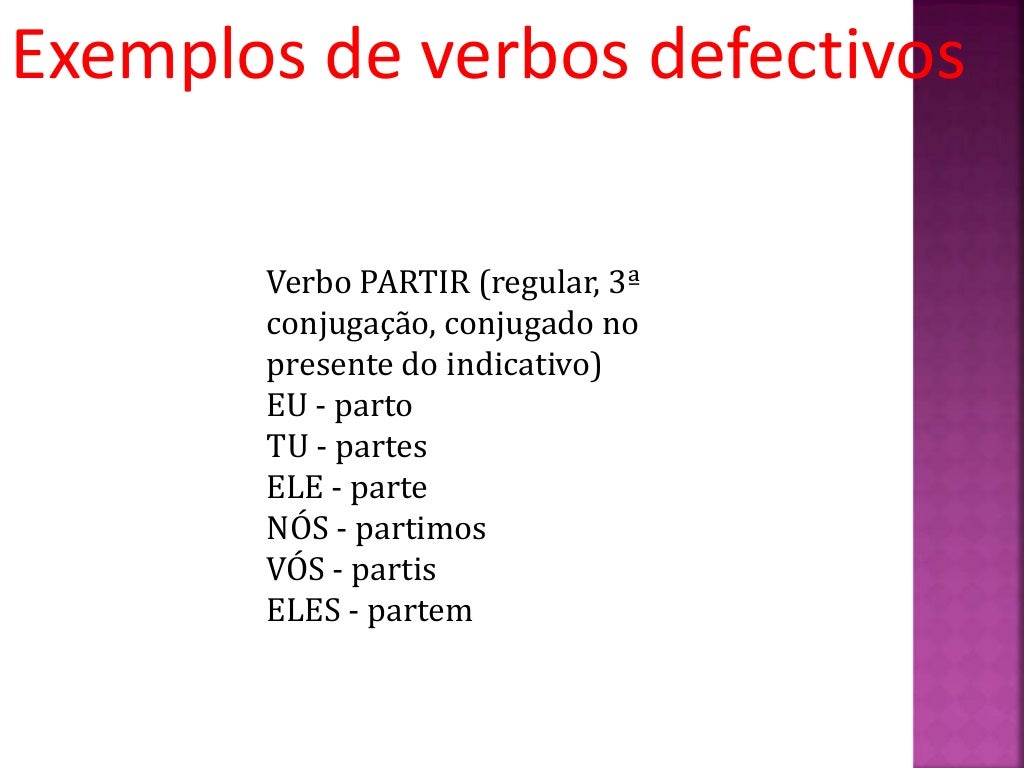 Verbos defectivos