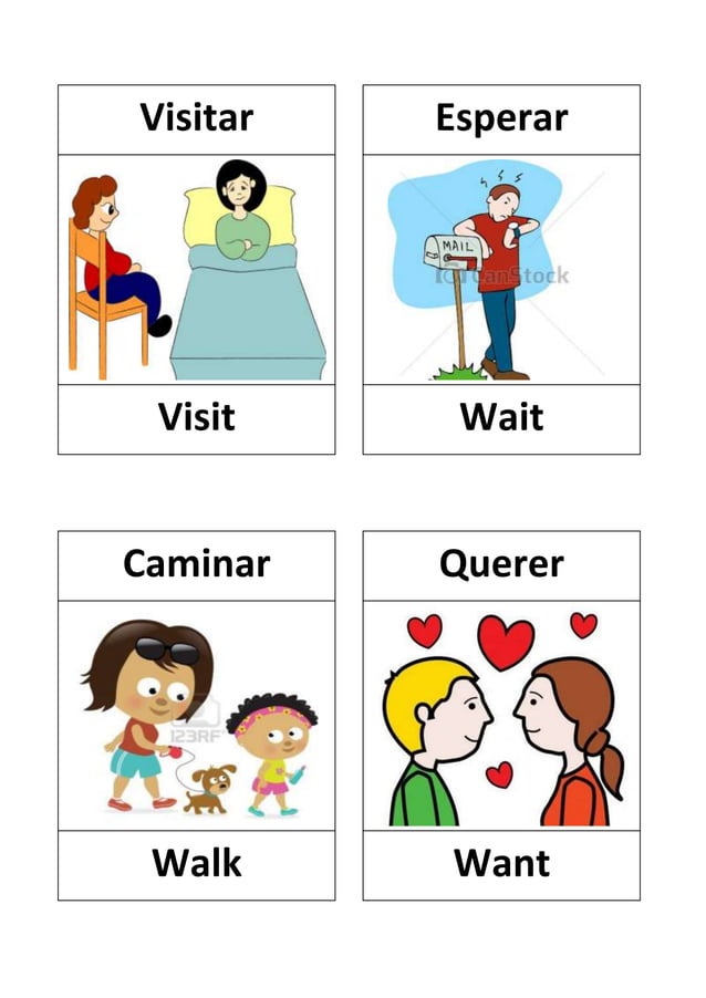 Verbos en ingles con dibujos | DOCX