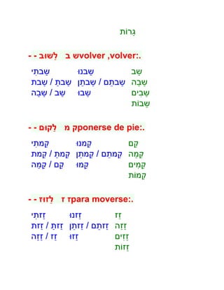 --    volver volver




--    ponerse de pie




--   para moverse
 