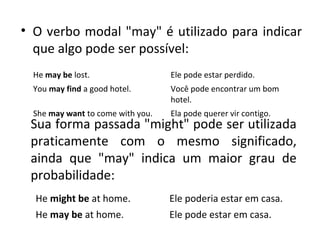 Verbos modais may might | PPT