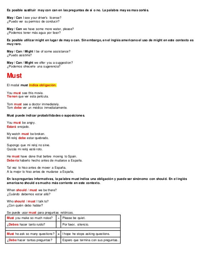 preguntas con must verbos modales o modal verbs preguntas con must verbos modales o modal verbs