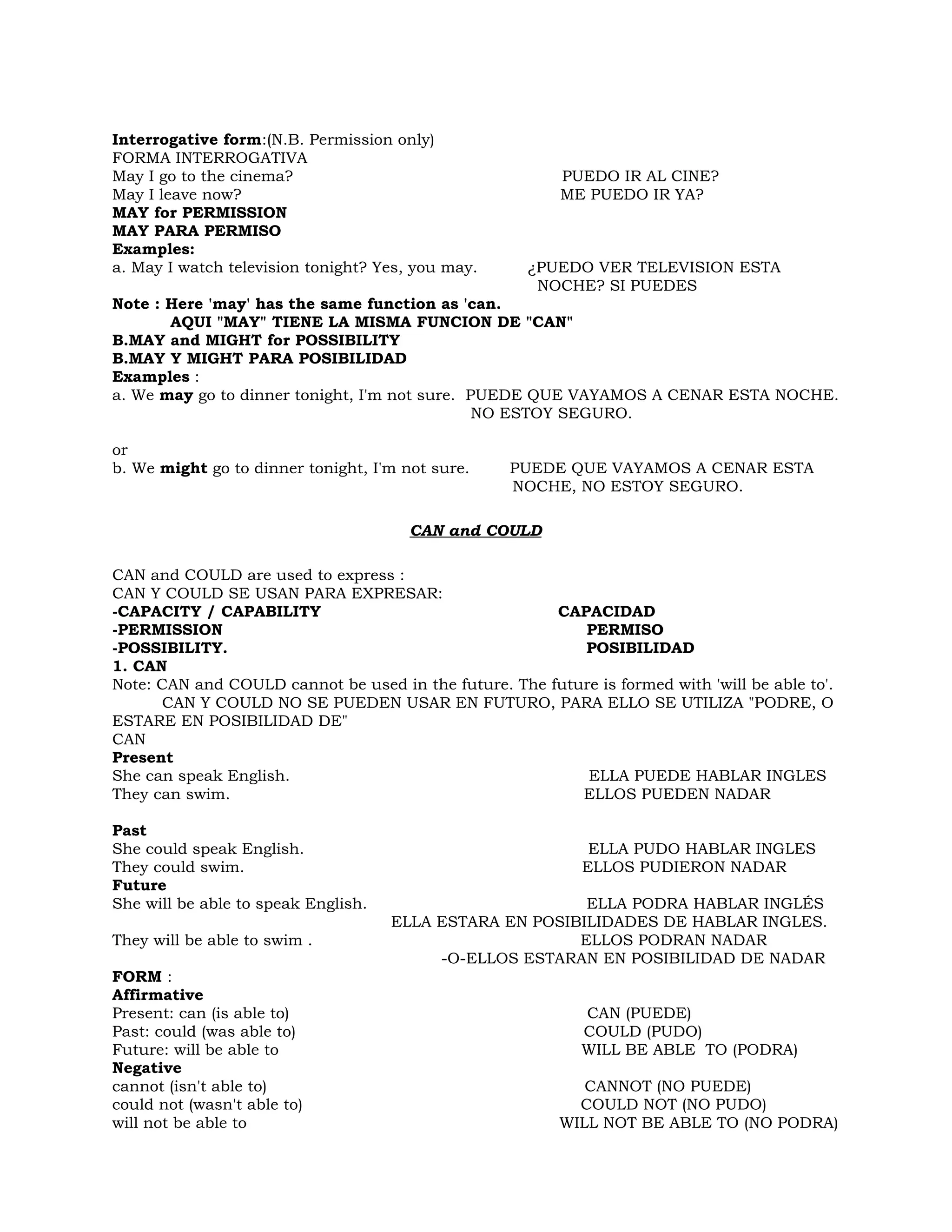 Verbos+modales+auxiliares | DOC