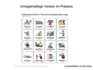 Unregelmäßige Verben im Präsens
ALEXANDRA VILAPLANA
 