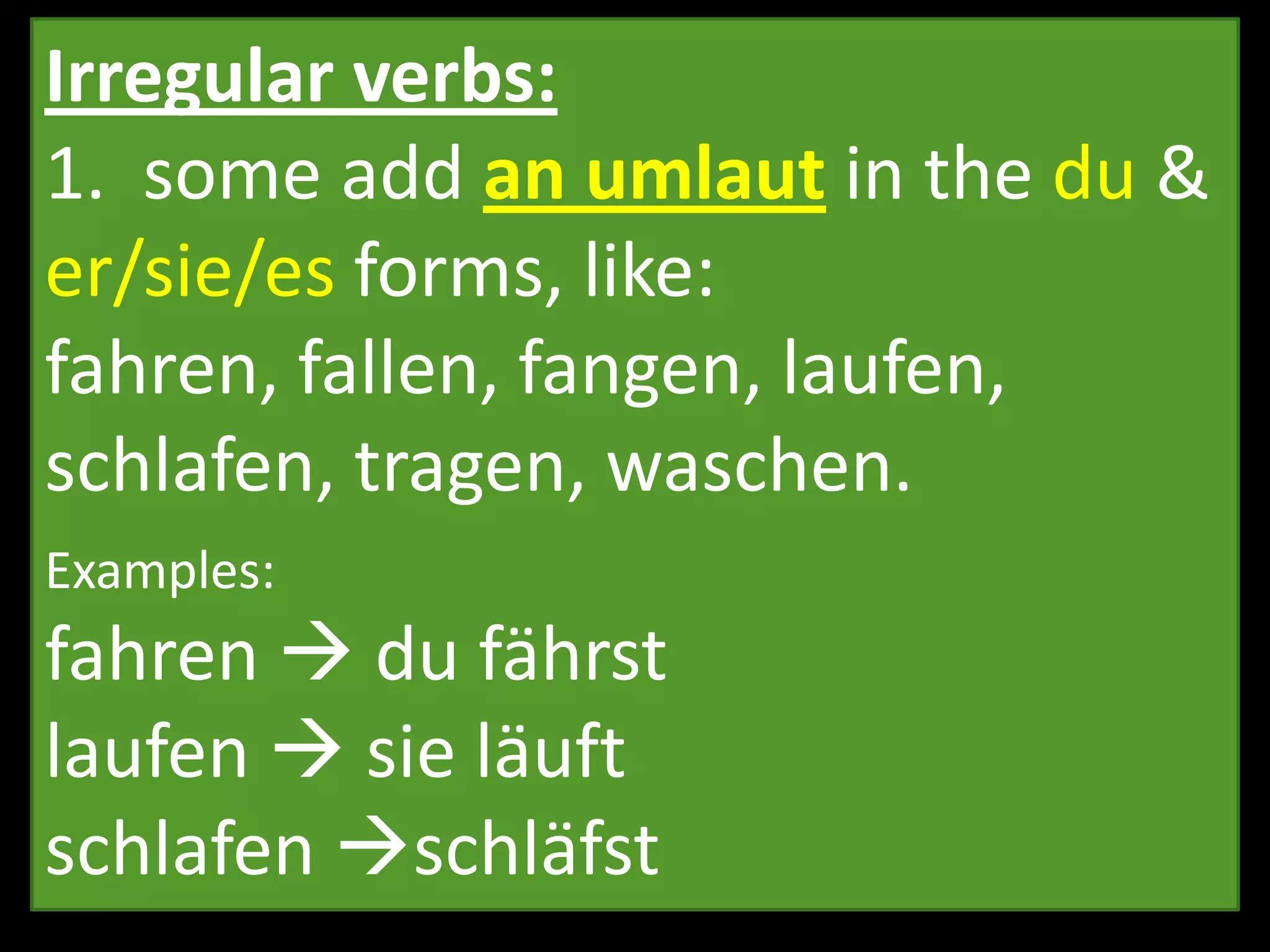 Verb Overview PPT