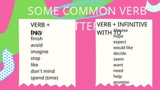 Mastering Verb Patterns: Using Infinitives and Gerunds Correctly in ...