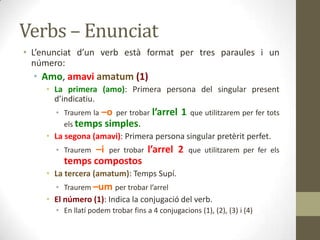 Verbs : Present i imperfet d'indicatiu | PPTX