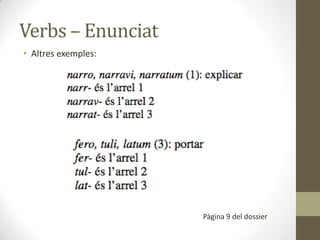 Verbs : Present i imperfet d'indicatiu | PPTX
