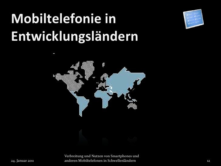 Verbreitung und nutzen von Smartphones und anderen Mobiltelefonen in