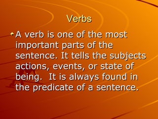Verbs ,[object Object]