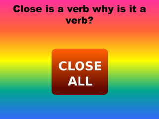Verbs for year 1 | PPTX