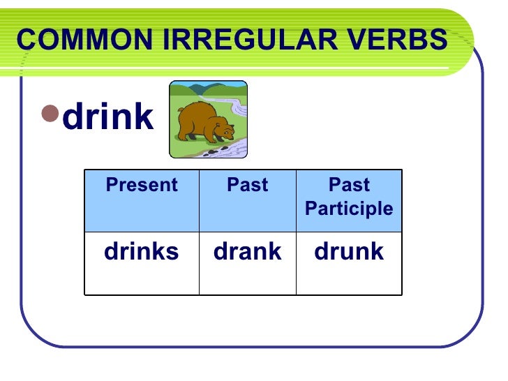 Verbs past patrticiple