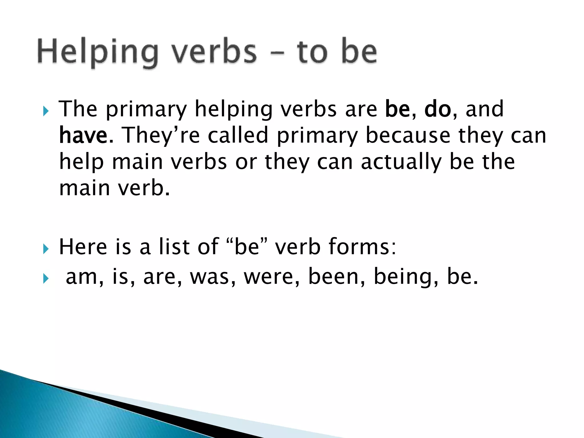 (Parts of Speech 3) Verbs | PPT
