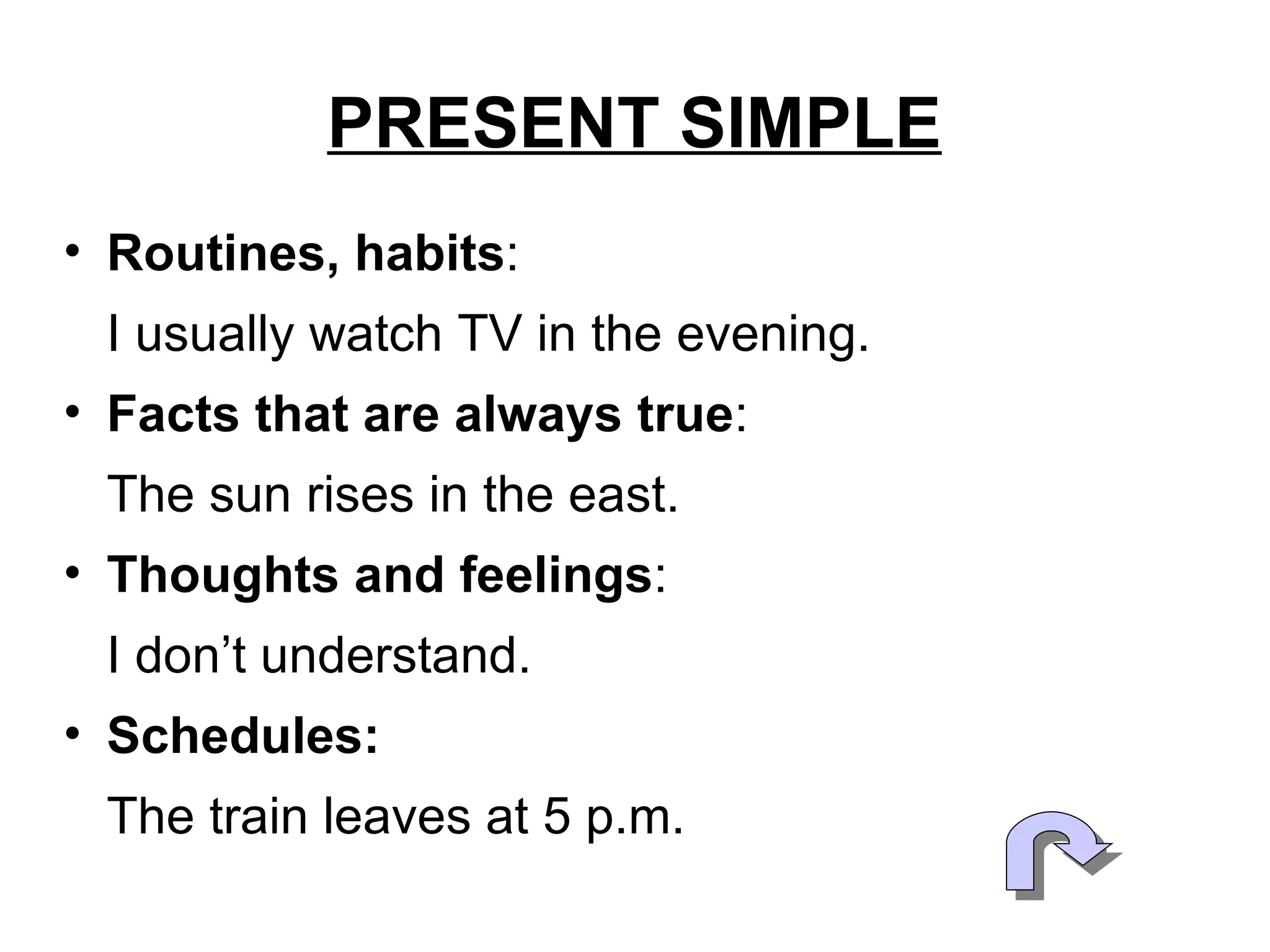 Present simple/continuous Past simple/continuous | PPS | Fitness and
