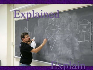 Explain
Explained
 