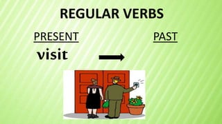 REGULAR VERBS
visit
PRESENT PAST
 