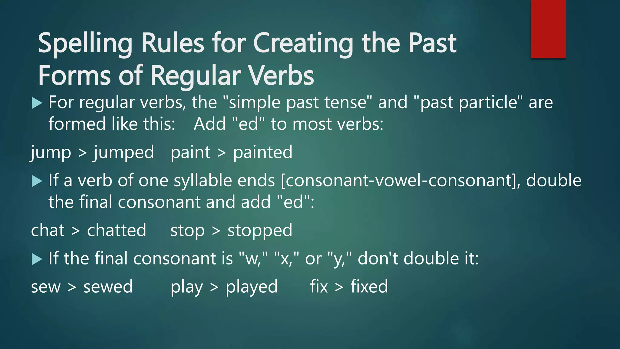 verbs, regular irregular.pptx