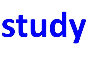 Verbs to study