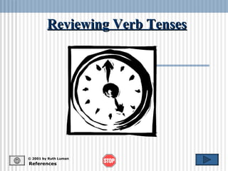 Reviewing Verb Tenses References © 2001 by Ruth Luman 