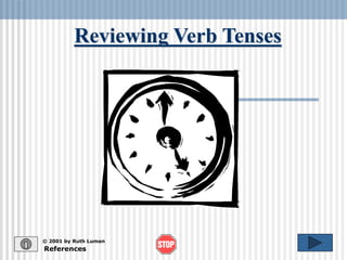 Reviewing Verb Tenses
References
© 2001 by Ruth Luman
 