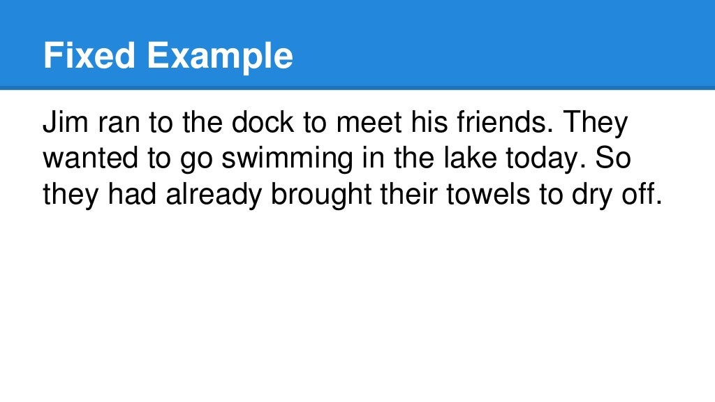Verb Tense Agreement