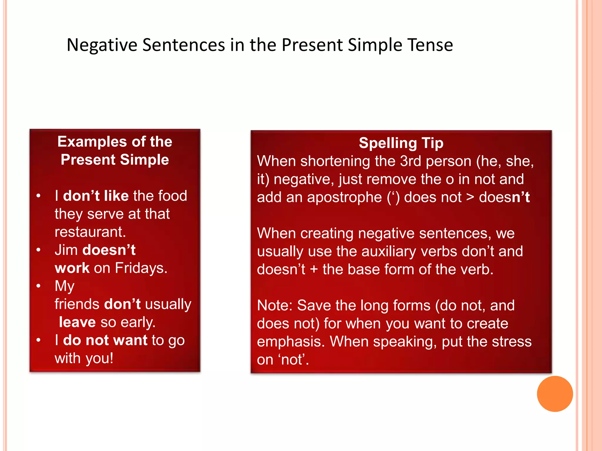 Verb tenses | PPTX
