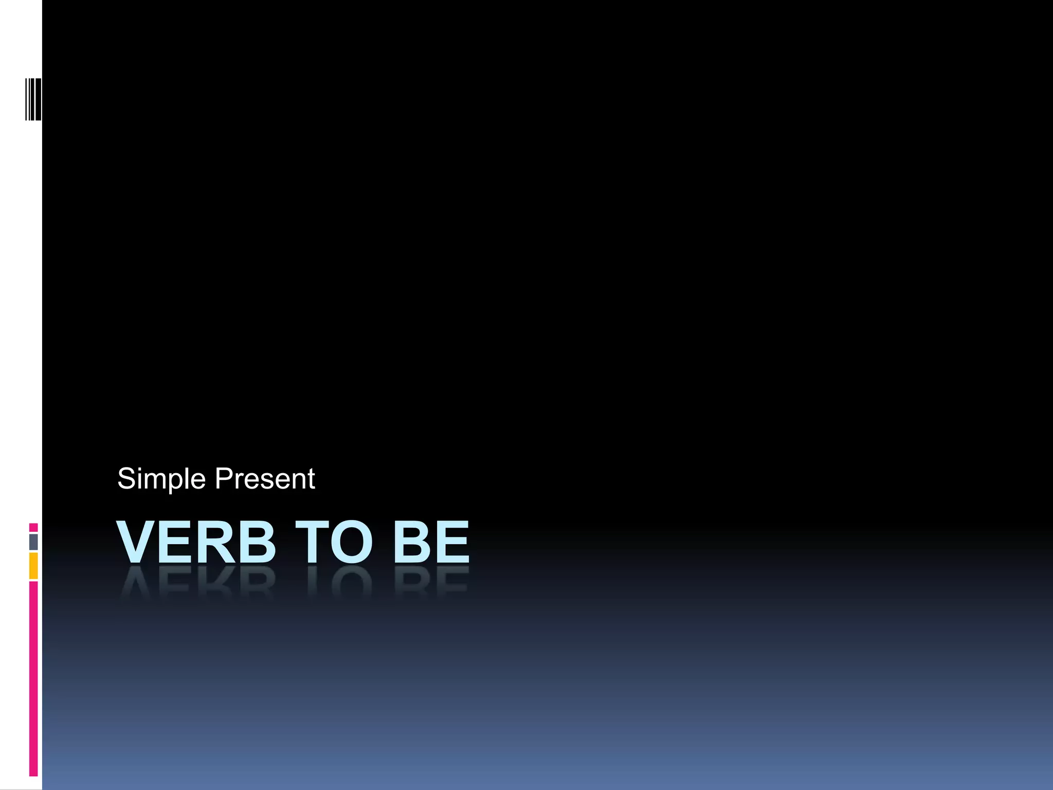 Verb to be | PPTX