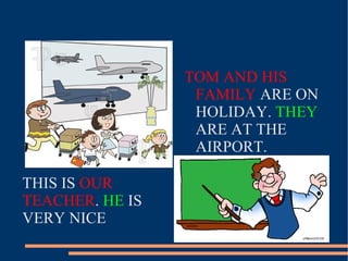 . THIS IS  OUR TEACHER . _____ IS VERY NICE 