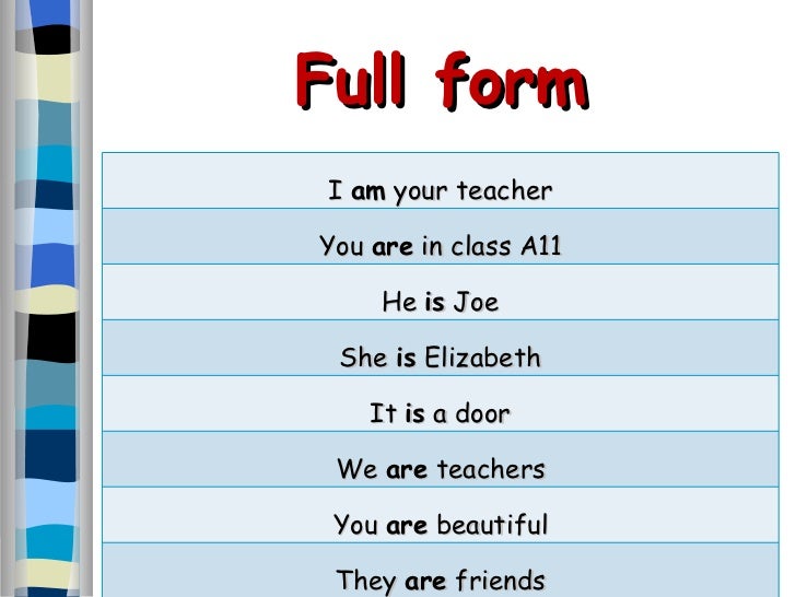 Verb to be