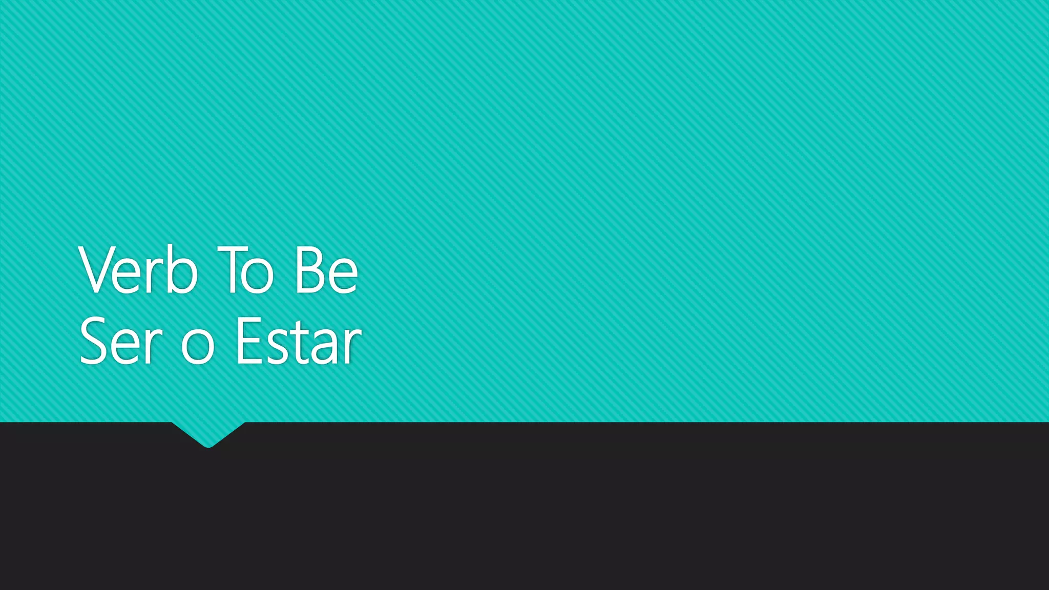 Verb to be | PPTX