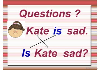Questions ?
Kate sad.
is
Is Kate sad?
iSLCollective.com
 