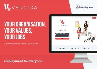 Your organisation,
your values,
your jobs
One employer brand platform
Formerly
 