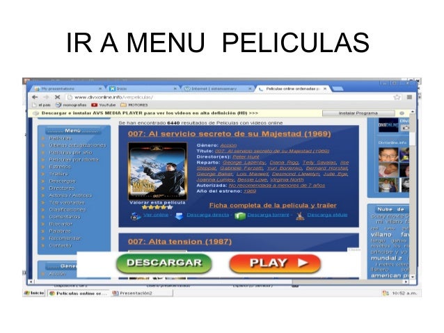 website para ver peliculas