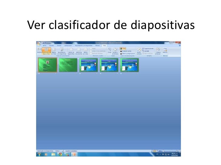 Ver Clasificador De Diapositivas