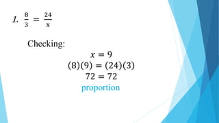 GRADE 9 Proportion PowerPoint Presentation | PPTX