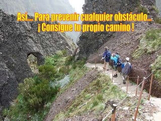 Así…. Para prevenir cualquier obstáculo… ¡ Consigue tu propio camino !  