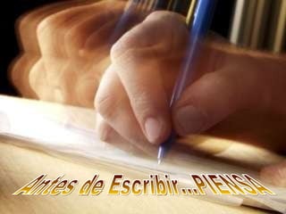 Antes de Escribir…PIENSA   