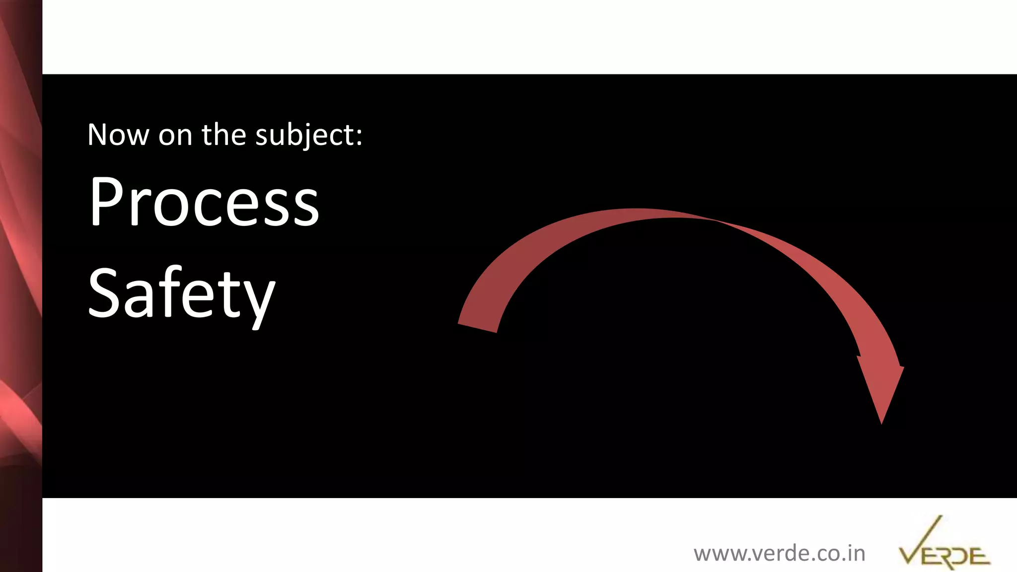 Inspiring Excellence
Now on the subject:
Process
Safety
www.verde.co.in
 