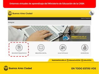 Entornos virtuales de aprendizaje del Ministerio de Educación de la CABA
 