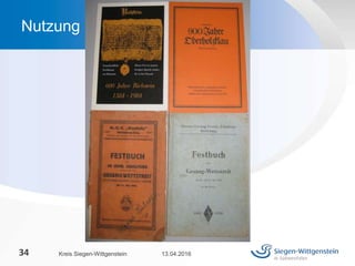 13.04.2016Kreis Siegen-Wittgenstein34
Nutzung
 