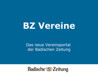 BZ Vereine   Das neue Vereinsportal  der Badischen Zeitung 