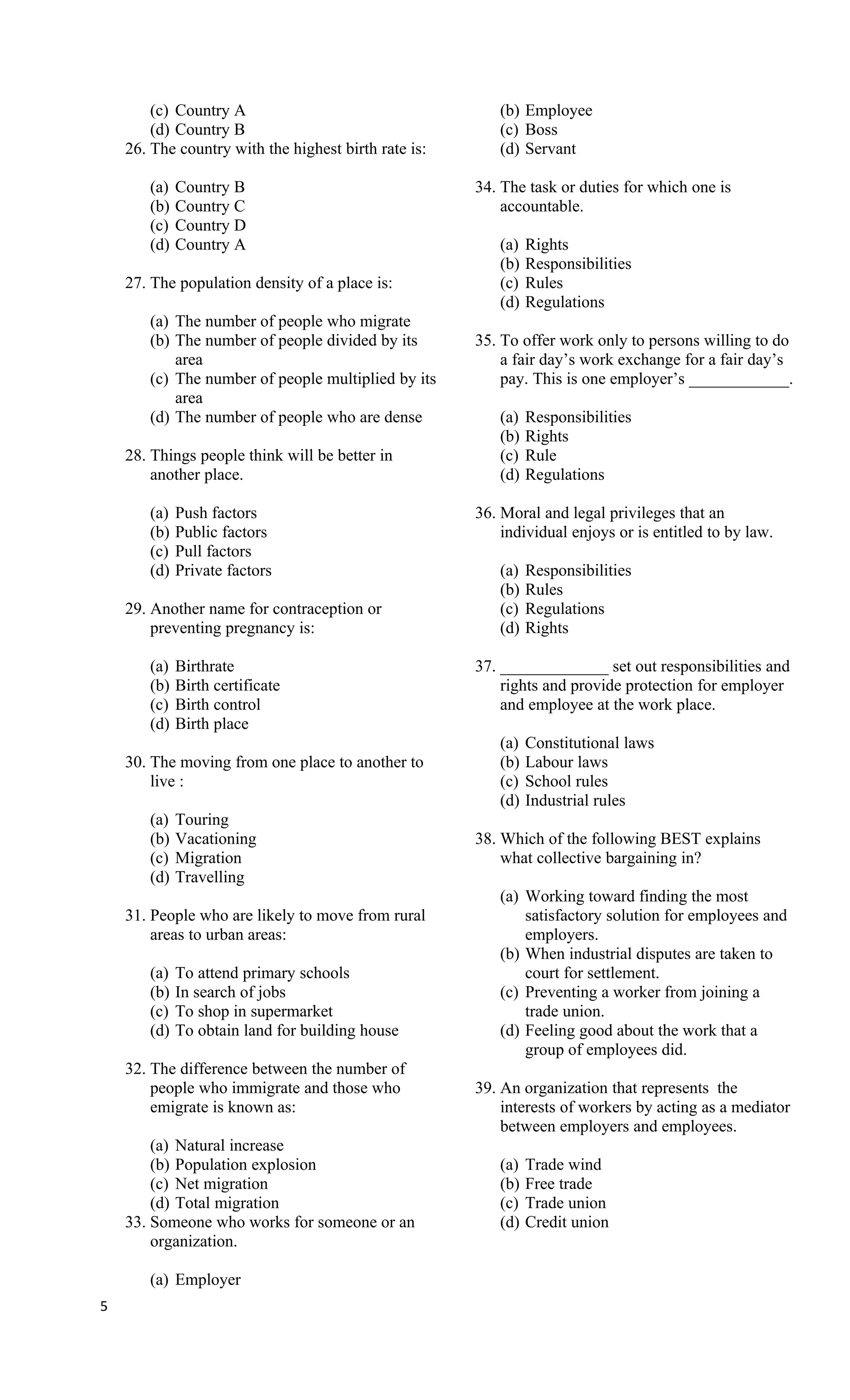 Vere tech grade 8 test 1 PDF