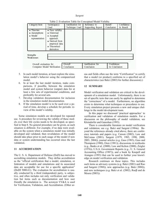 Model Valida Verfication and validation of simulation models | PDF