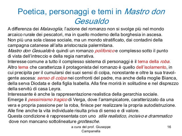 Mastro Don Gesualdo Riassunto Per Capitoli Verga
